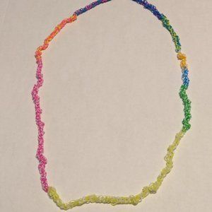 Necklace, 80's style, Colorful, Soft